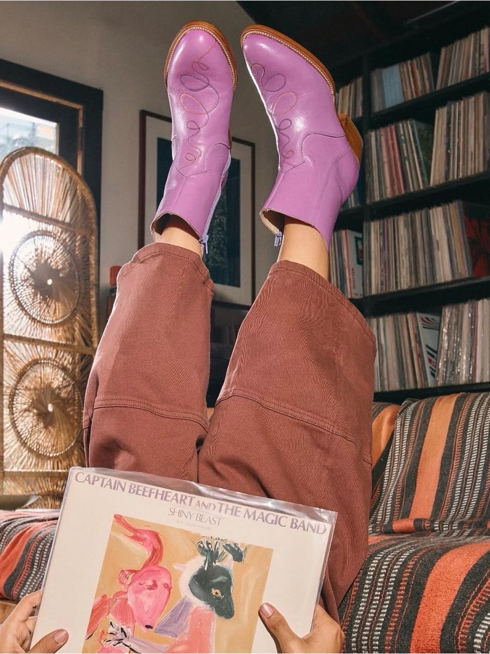 ❗️ISO❗️ Charlotte Stone Tessie Boots in Orchid